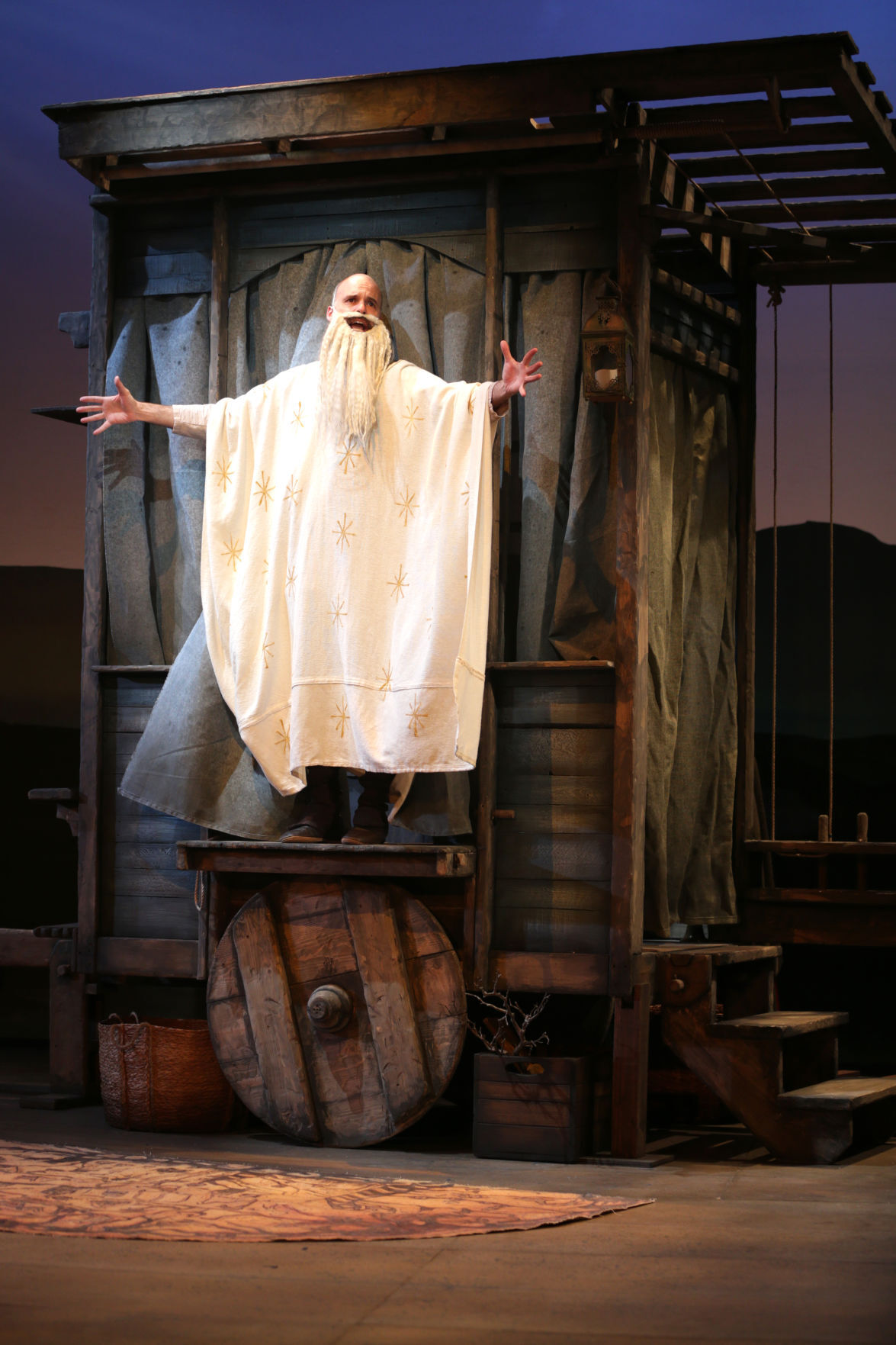 WATCH NOW: With the determination to rip-off, 'The Amateurs' takes on God, the theater - and a pandemic Matt Daniels as Larking (playing God)